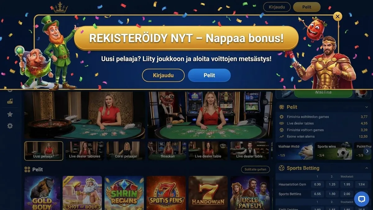 Rekisteröidy bonuksella